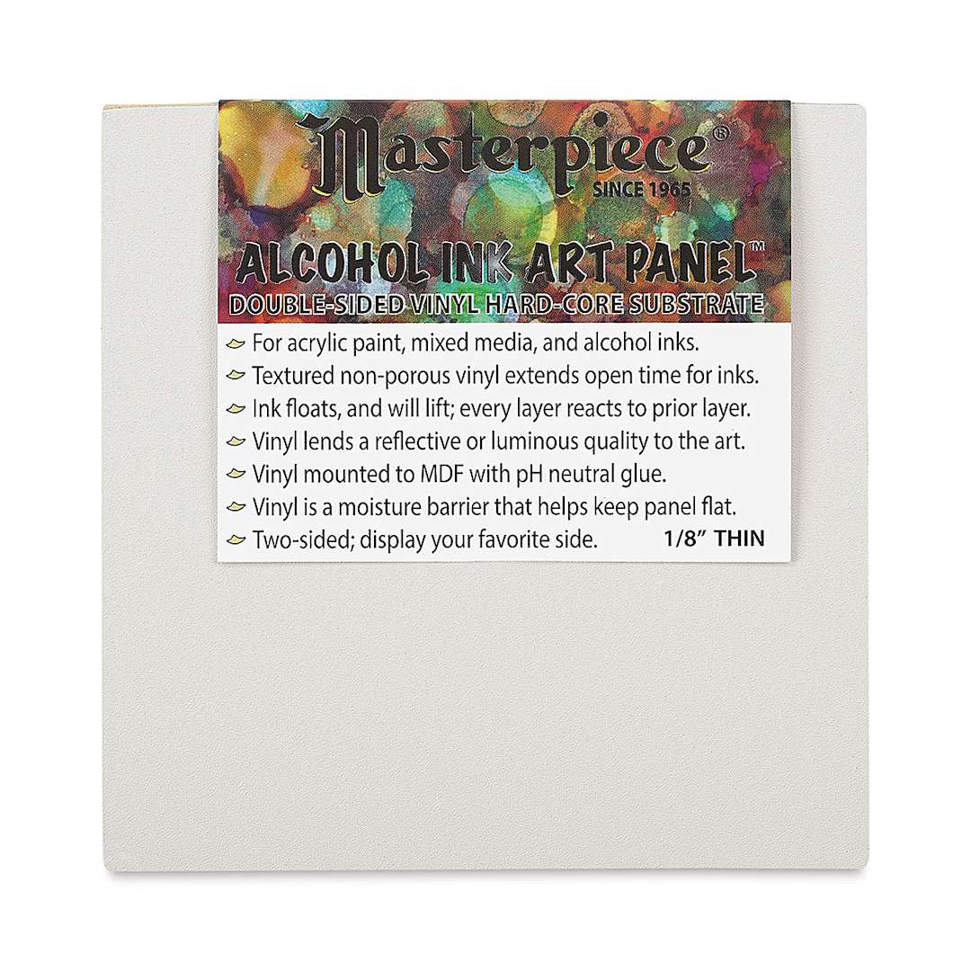 Open in modal - Masterpiece Alcohol Ink Art Panels - 4" x 4", Pkg of 3 front