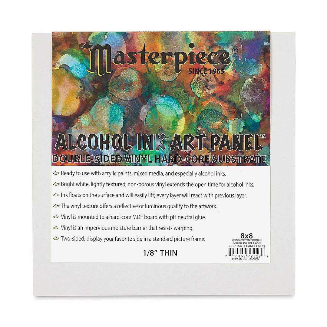 Open in modal - Masterpiece Alcohol Ink Art Panel - 8" x 8", Single Panel front