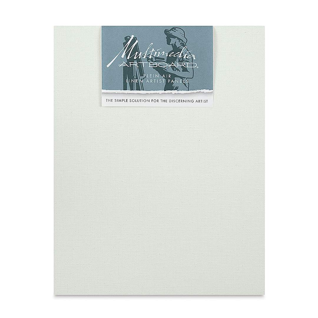 Open in modal - Multimedia Artboard Plein Air Claessens Linen Artist Panel - 11" x 14", 15 DP, Pkg of 3 front of package