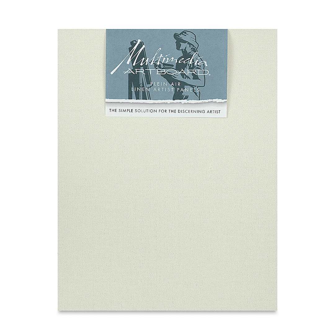 Open in modal - Multimedia Artboard Plein Air Claessens Linen Artist Panel - 11" x 14", 109 DP, Pkg of 3 front of package