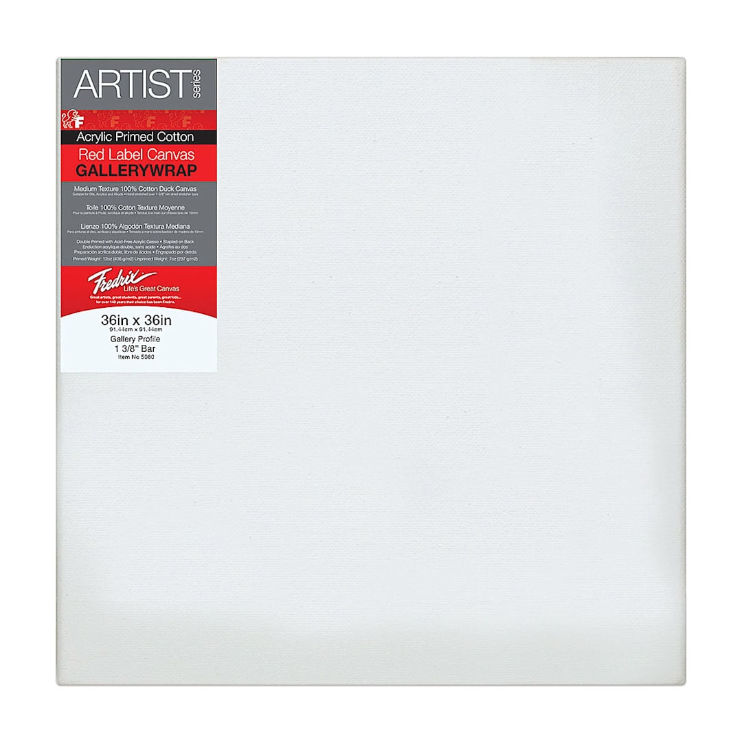 Open in modal - Fredrix Profile Cotton Canvas - 36" x 36", Gallerywrap