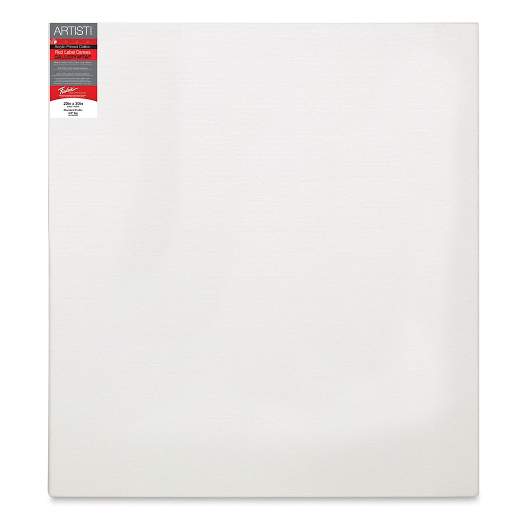 Open in modal - Fredrix Red Label Cotton Canvas - 20" x 30", 3/4" Profile