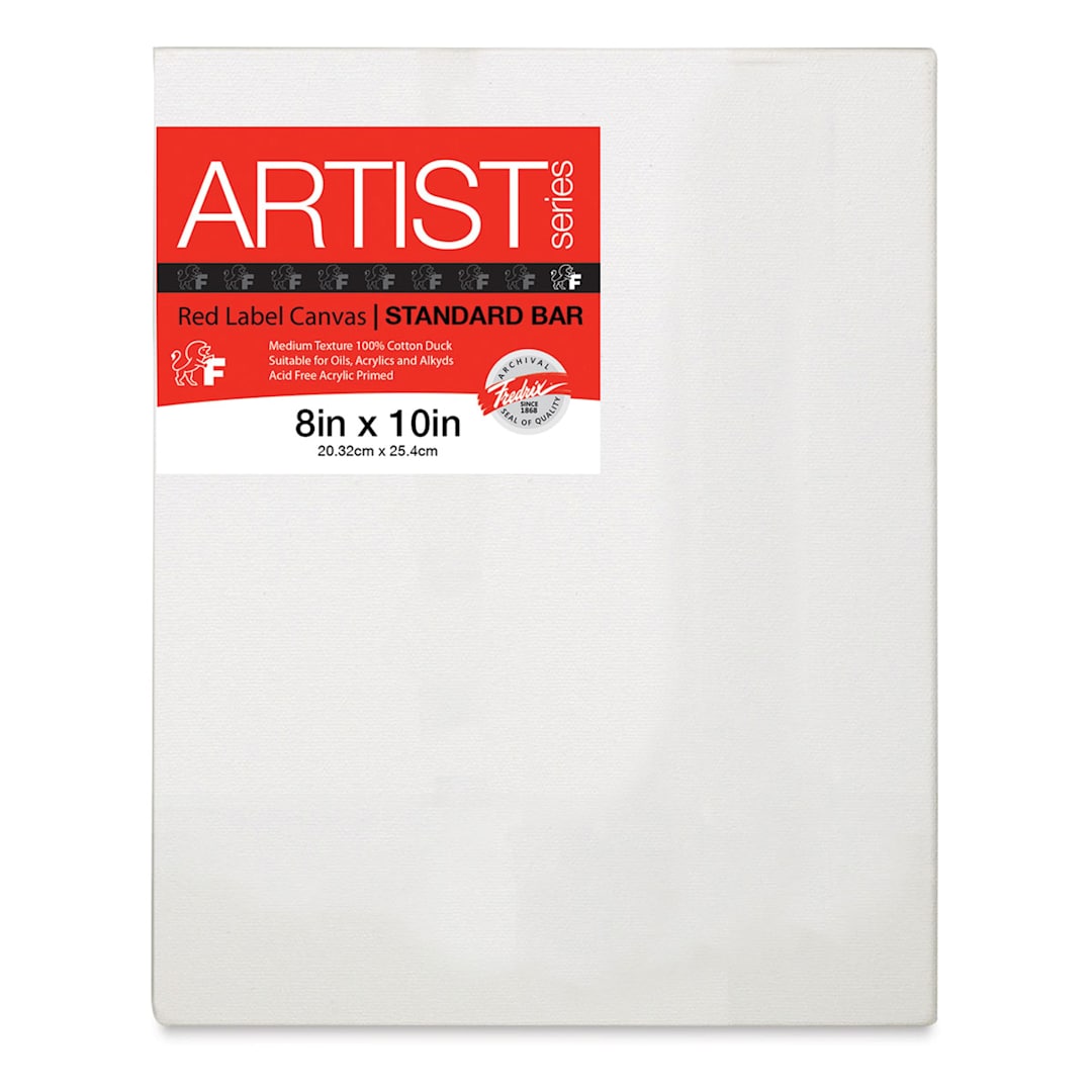 Open in modal - Fredrix Red Label Cotton Canvas - 8" x 10", 3/4" Profile