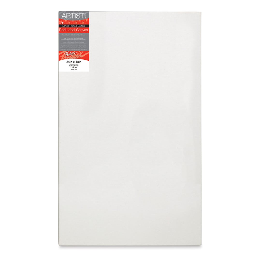 Open in modal - Fredrix Red Label Cotton Canvas - 24" x 48", 3/4" Profile
