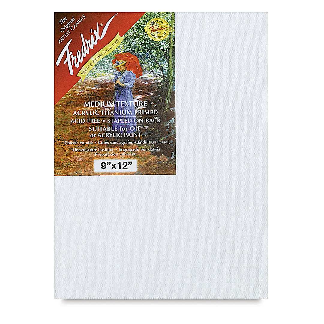 Open in modal - Fredrix Red Label Cotton Canvas - 9" x 12", 3/4" Profile