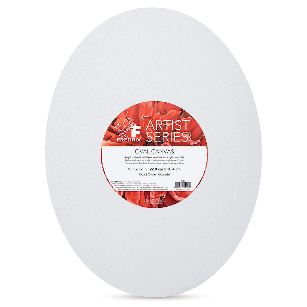 Open in modal - Fredrix Profile Cotton Canvas - 9" x 12", Oval