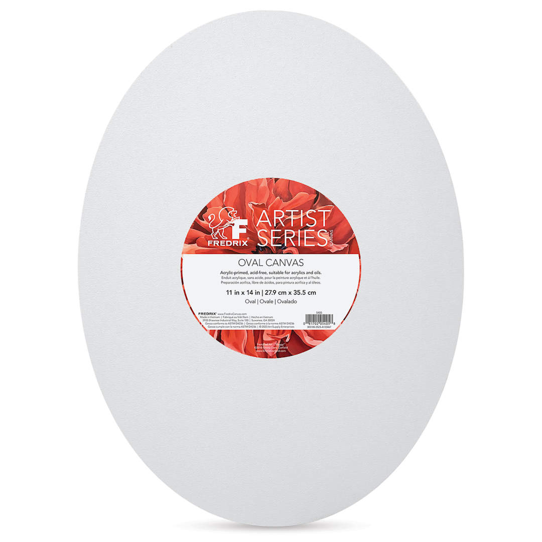 Open in modal - Fredrix Profile Cotton Canvas - 11" x 14", Oval