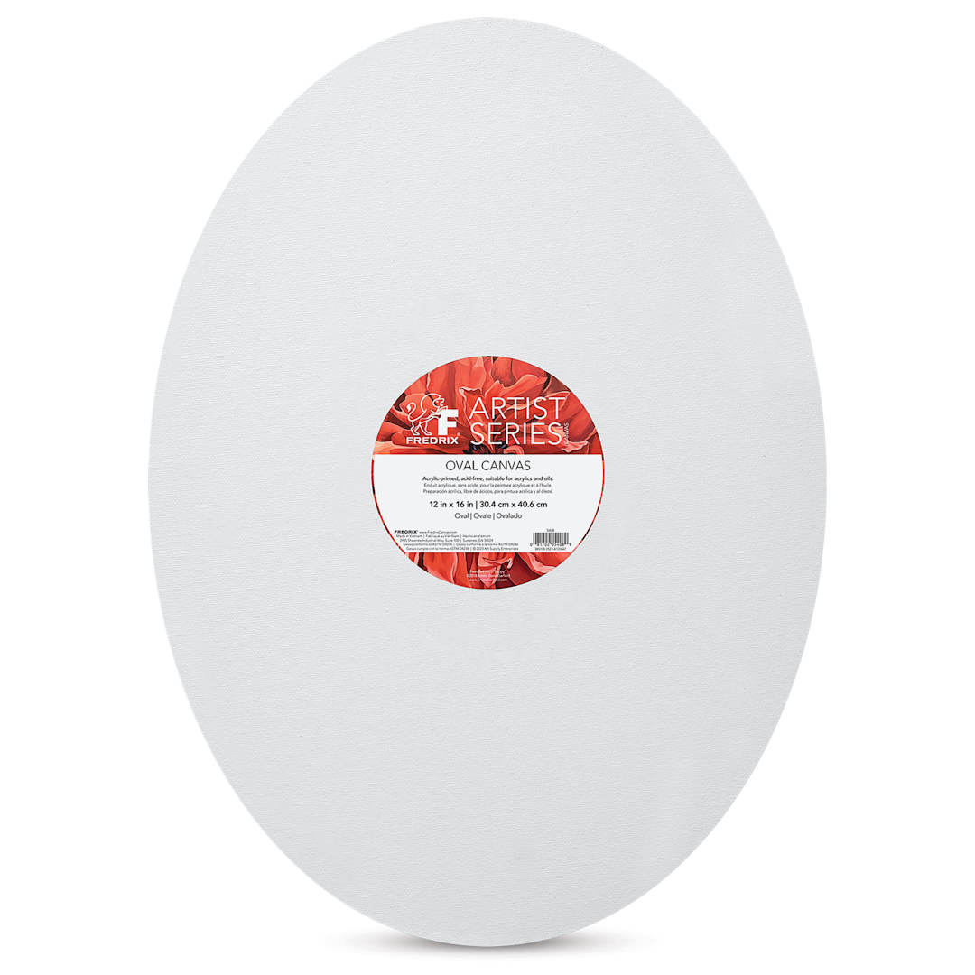 Open in modal - Fredrix Profile Cotton Canvas - 12" x 16", Oval