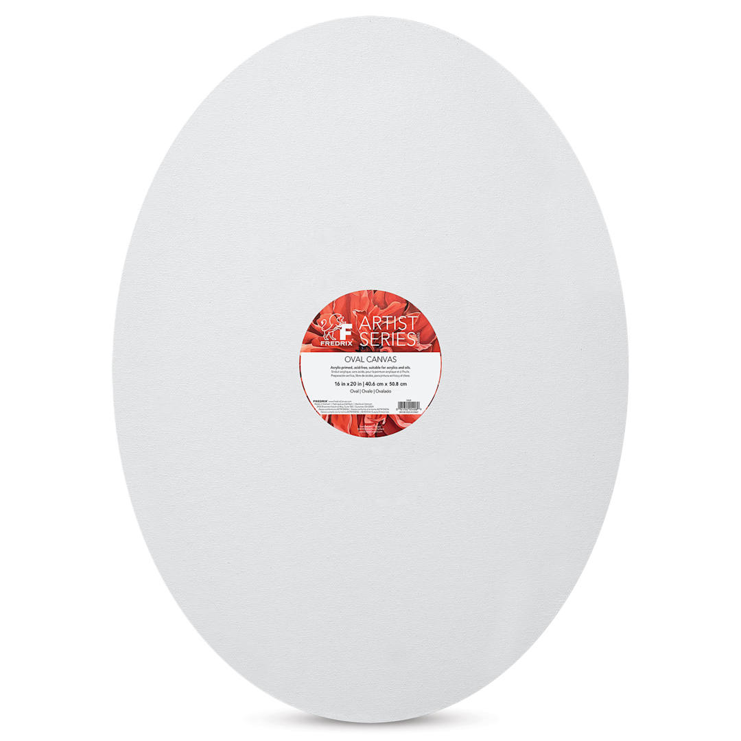 Open in modal - Fredrix Profile Cotton Canvas - 16" x 20", Oval