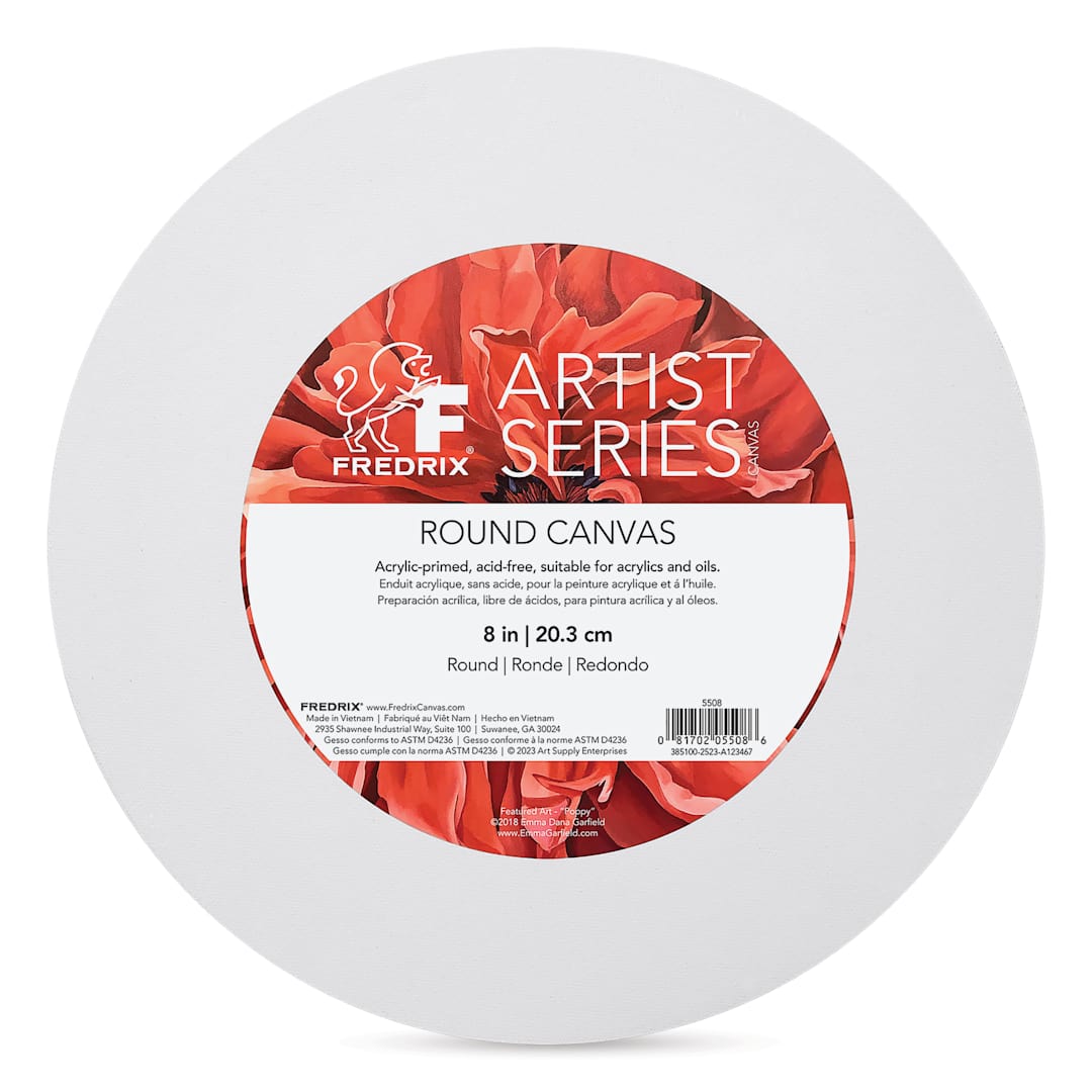 Open in modal - Fredrix Profile Cotton Canvas - 8", Round