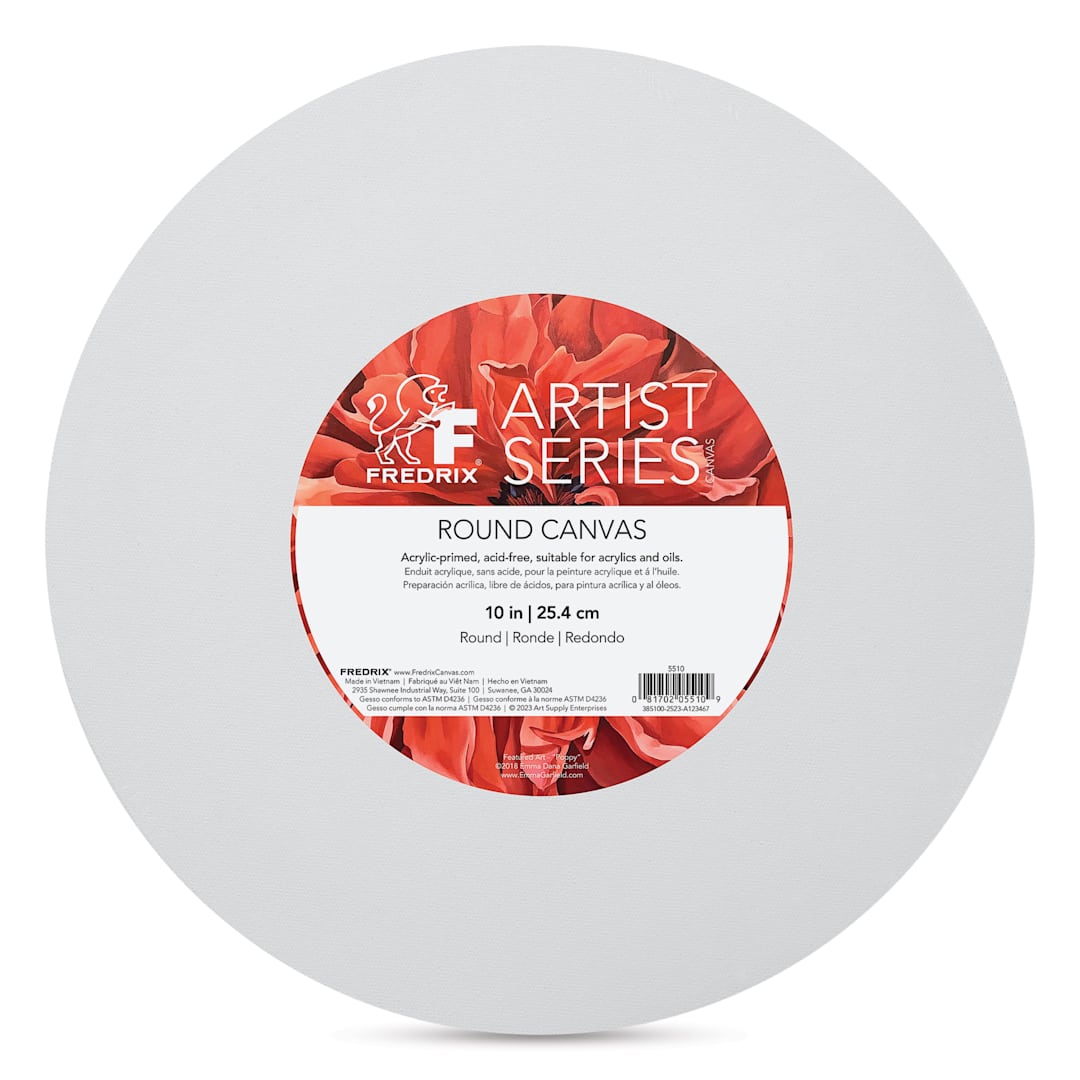 Open in modal - Fredrix Profile Cotton Canvas - 10", Round