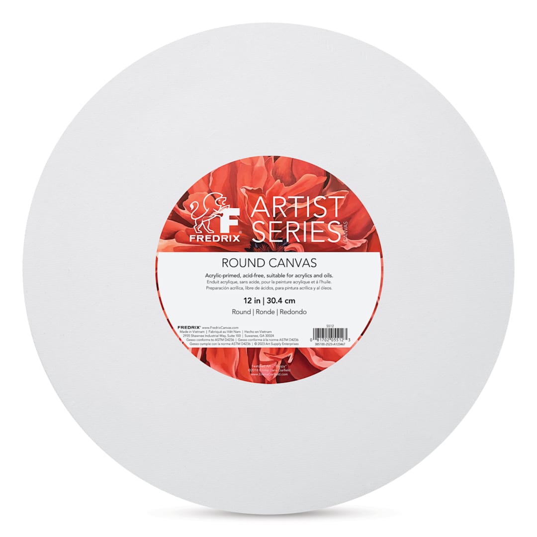 Open in modal - Fredrix Profile Cotton Canvas - 12", Round