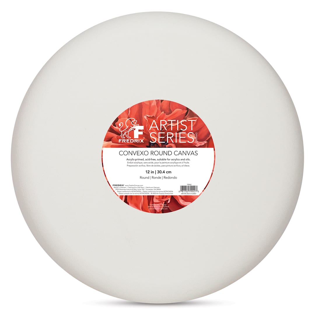 Open in modal - Fredrix Convexo Canvas - 12", Round, front of canvas