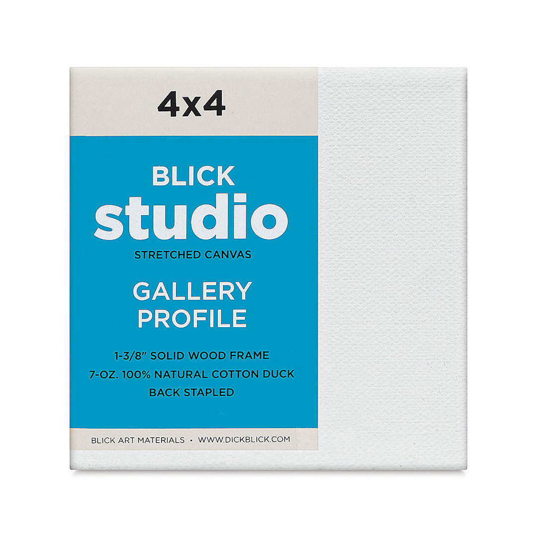Open in modal - Blick Studio Stretched Cotton Canvas - Gallery Profile, 4" x 4" (front)