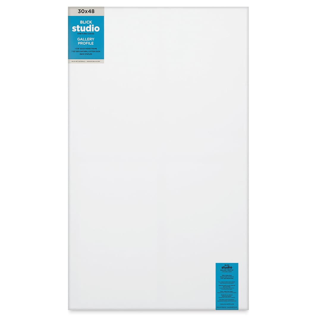 Open in modal - Blick Studio Stretched Cotton Canvas - Gallery Profile, 30" x 48" (front)