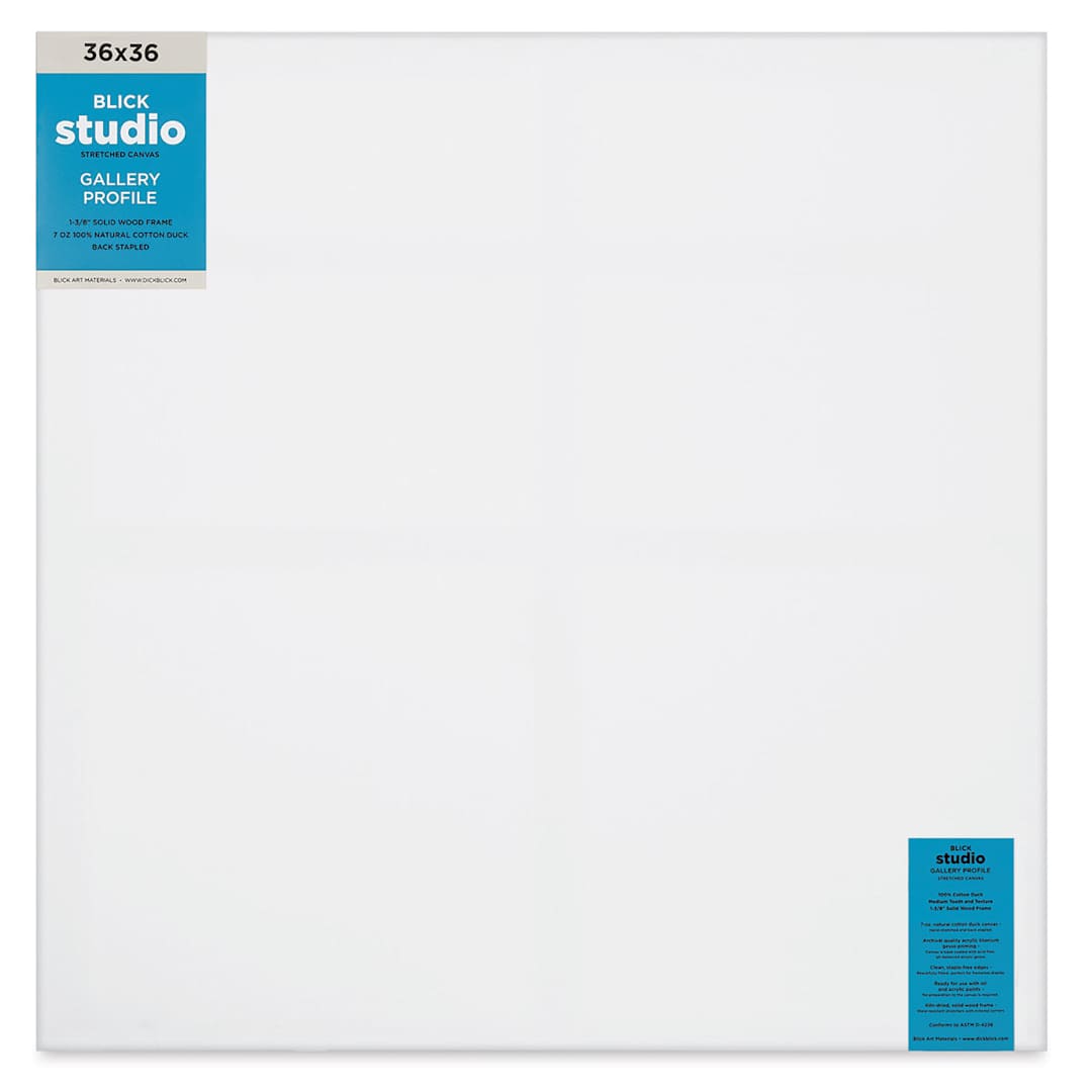 Open in modal - Blick Studio Stretched Cotton Canvas - Gallery Profile, 36" x 36" (front)