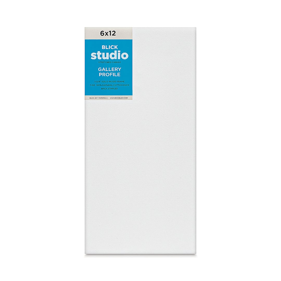 Open in modal - Blick Studio Stretched Cotton Canvas - Gallery Profile, 6" x 12" (front)