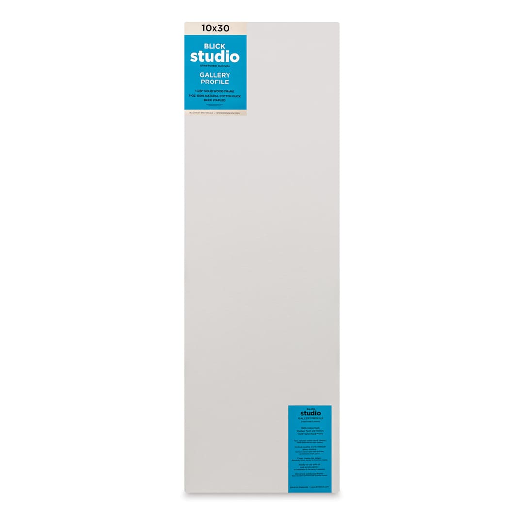 Open in modal - Blick Studio Stretched Cotton Canvas - Gallery Profile, 10" x 30" (front)