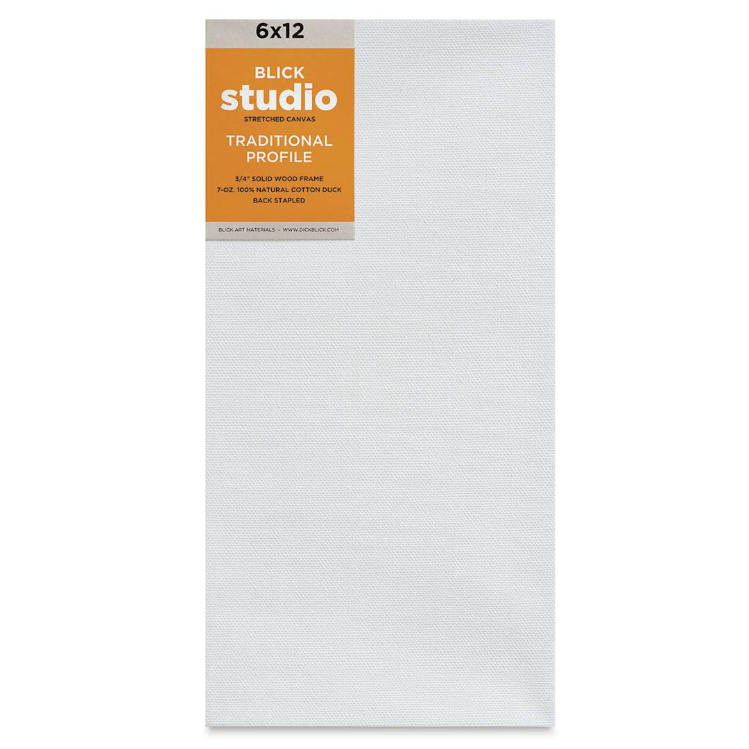 Open in modal - Blick Studio Stretched Cotton Canvas - Traditional Profile, 6" x 12" (front)