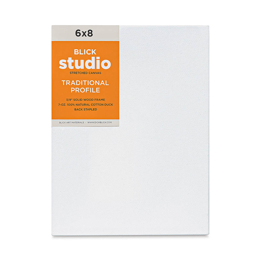 Open in modal - Blick Studio Stretched Cotton Canvas - Traditional Profile, 6" x 8" (front)