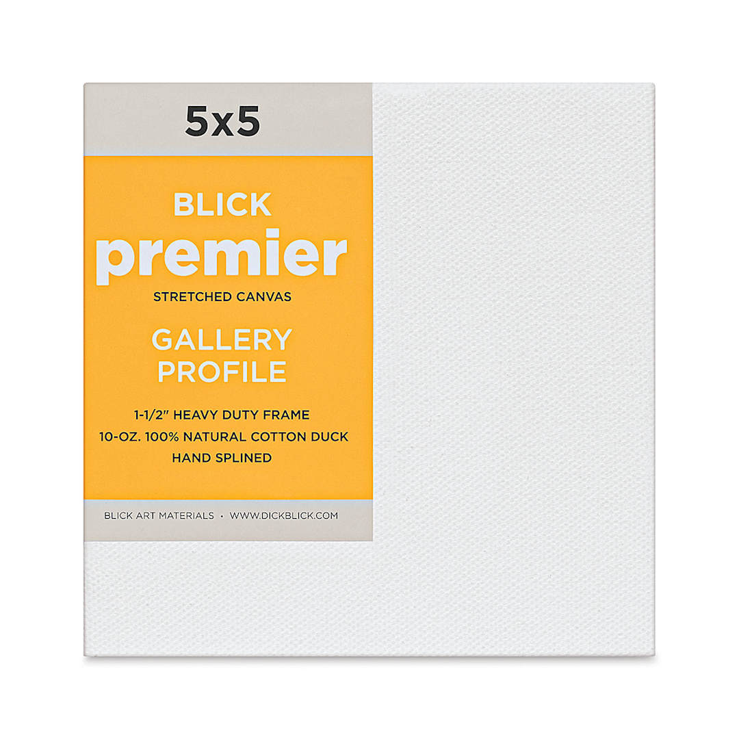 Open in modal - Blick Premier Stretched Cotton Canvas - Gallery Profile, Splined, 5" x 5" (front)