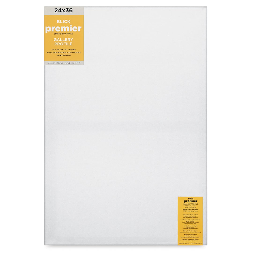 Open in modal - Blick Premier Stretched Cotton Canvas - Gallery Profile, Splined, 24" x 36" (front)