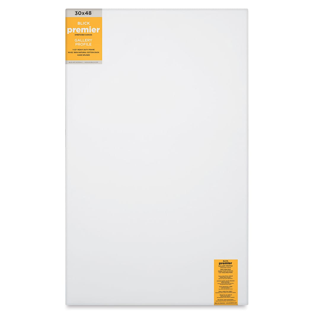 Open in modal - Blick Premier Stretched Cotton Canvas - Gallery Profile, Splined, 30" x 48" (front)