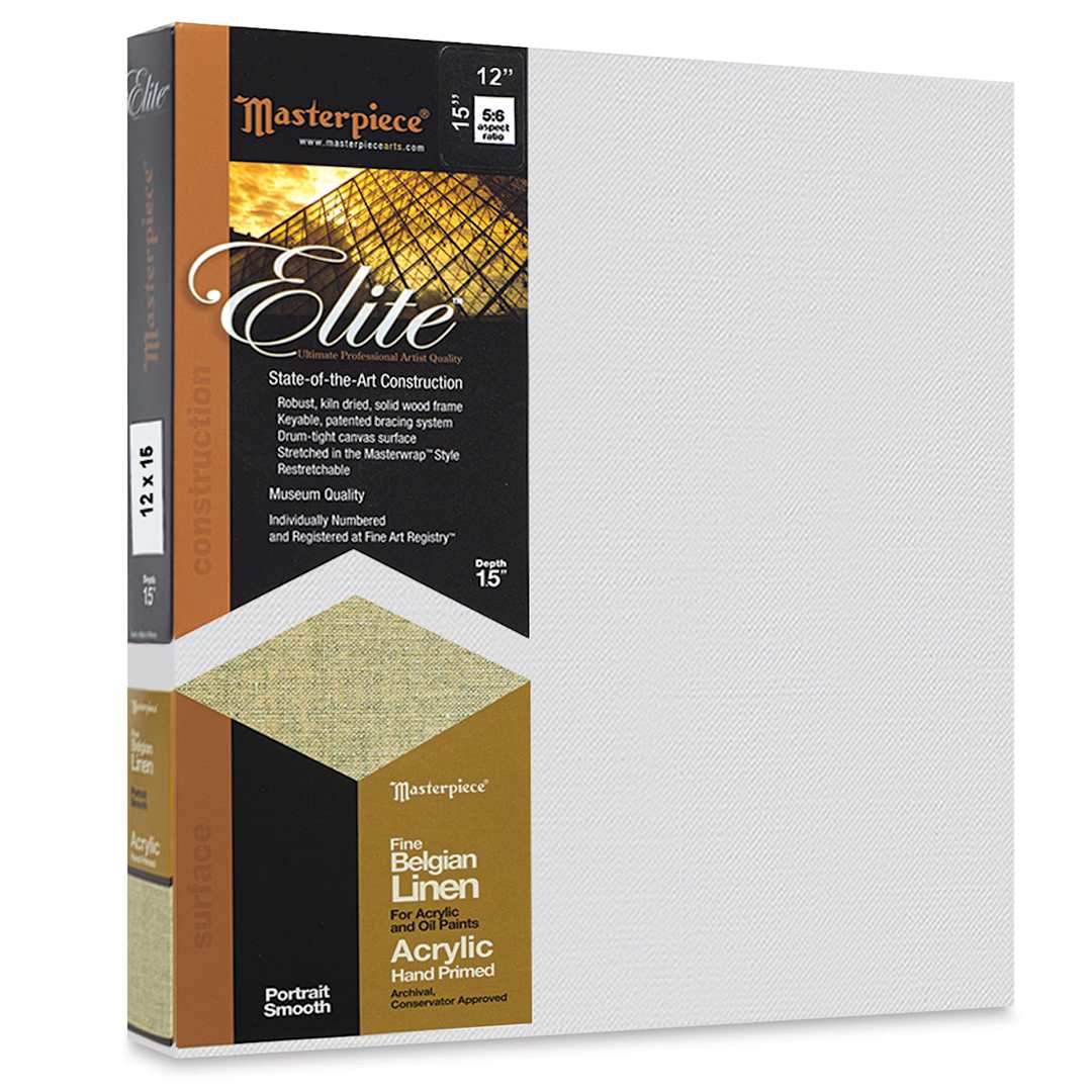 Open in modal - Masterpiece Elite Portrait Smooth Canvas - 12" x 15", Acrylic Primed