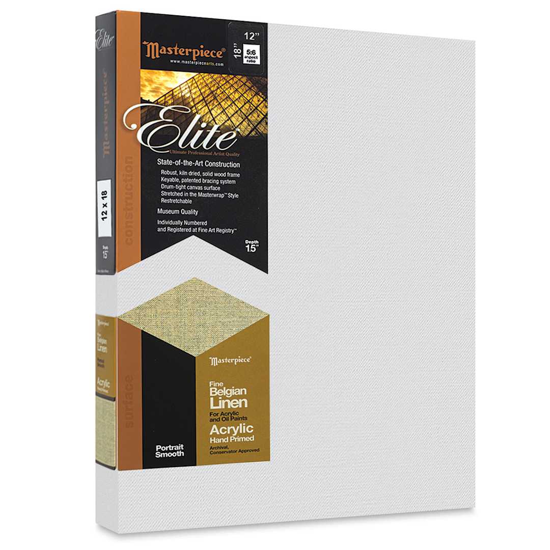 Open in modal - Masterpiece Elite Portrait Smooth Canvas - 12" x 18", Acrylic Primed