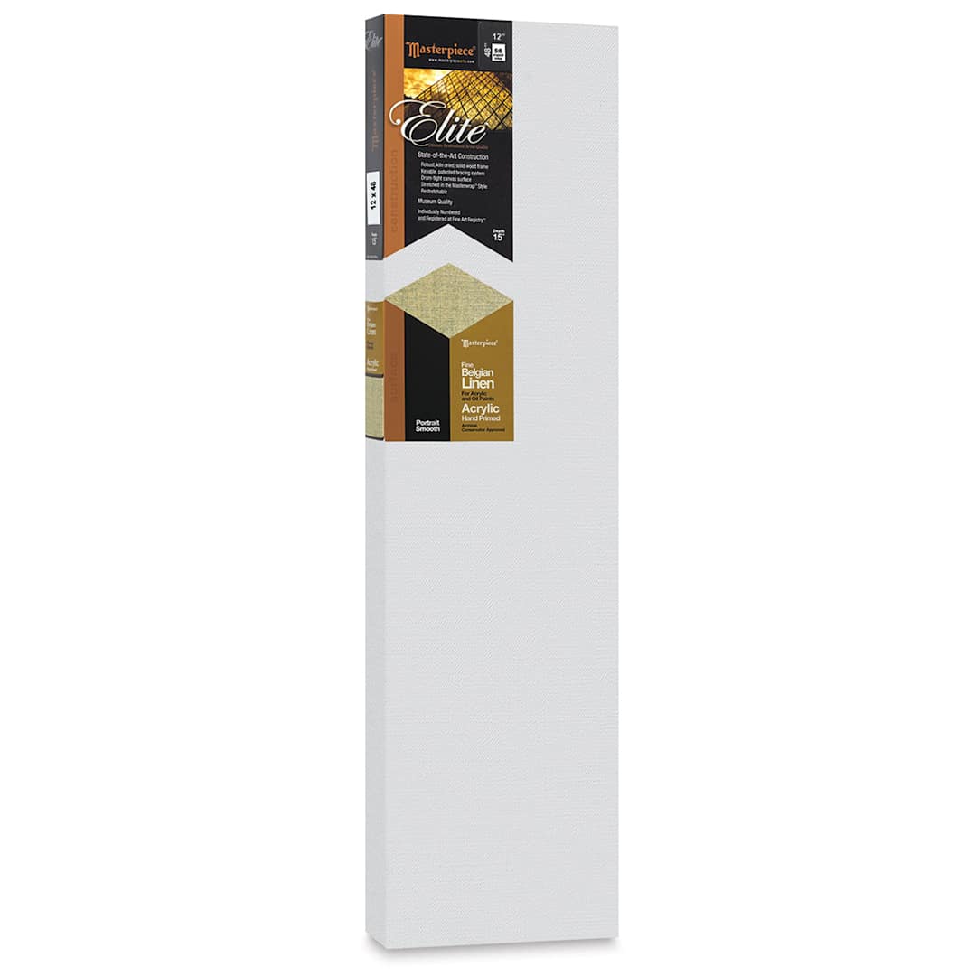 Open in modal - Masterpiece Elite Portrait Smooth Canvas - 12" x 48", Acrylic Primed