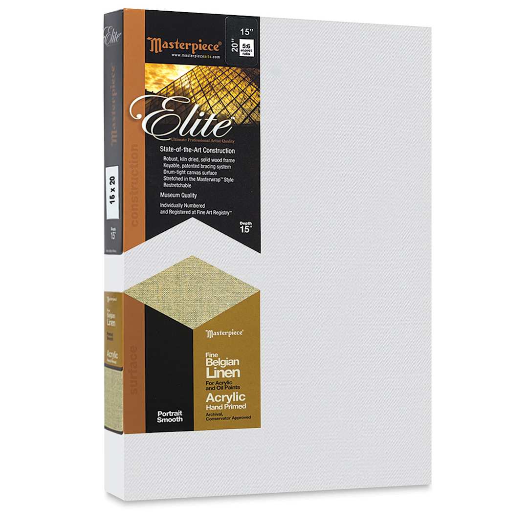 Open in modal - Masterpiece Elite Portrait Smooth Canvas - 15" x 20", Acrylic Primed