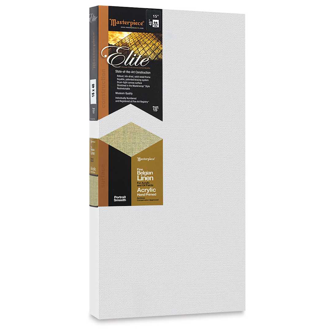 Open in modal - Masterpiece Elite Portrait Smooth Canvas - 15" x 48", Acrylic Primed
