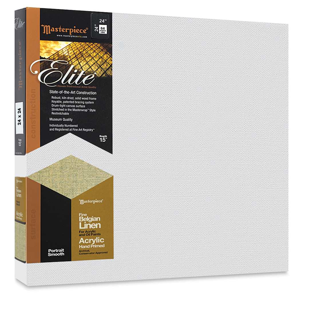 Open in modal - Masterpiece Elite Portrait Smooth Canvas - 24" x 24", Acrylic Primed