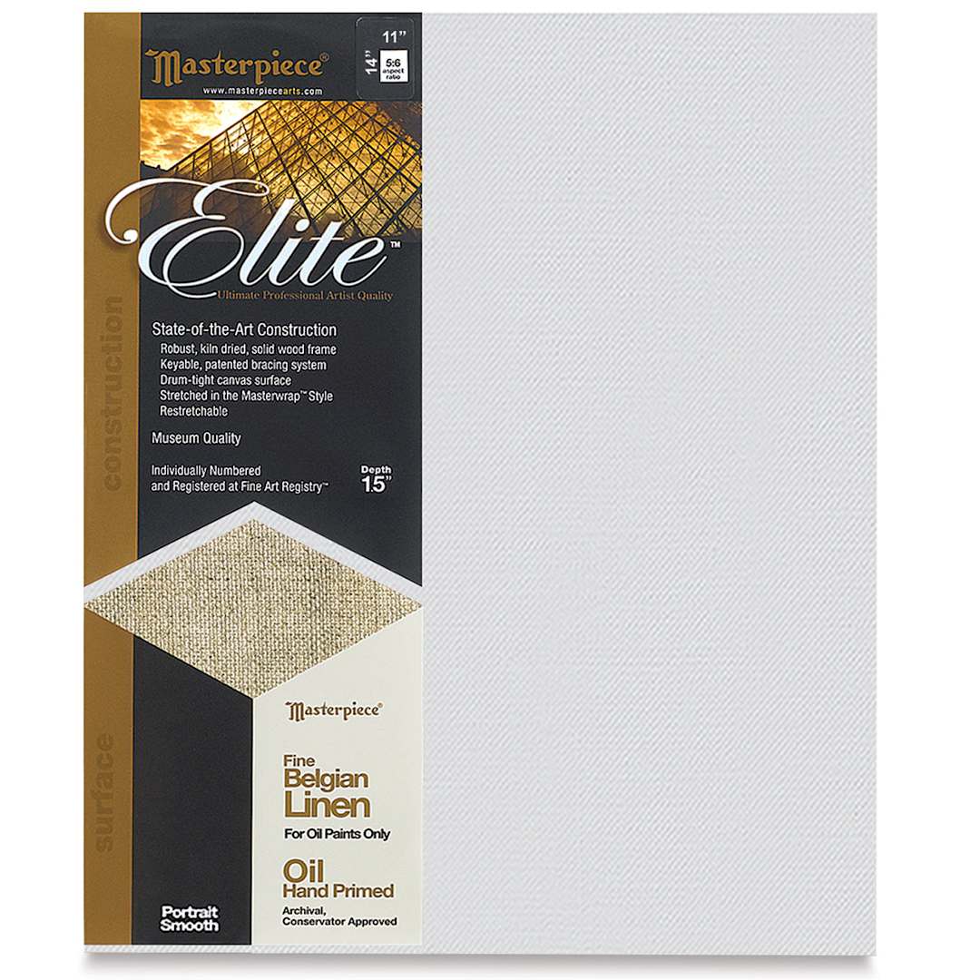 Open in modal - Masterpiece Elite Portrait Smooth Canvas - 11" x 14", Oil Primed