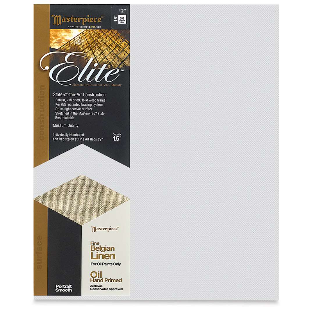 Open in modal - Masterpiece Elite Portrait Smooth Canvas - 12" x 16", Oil Primed