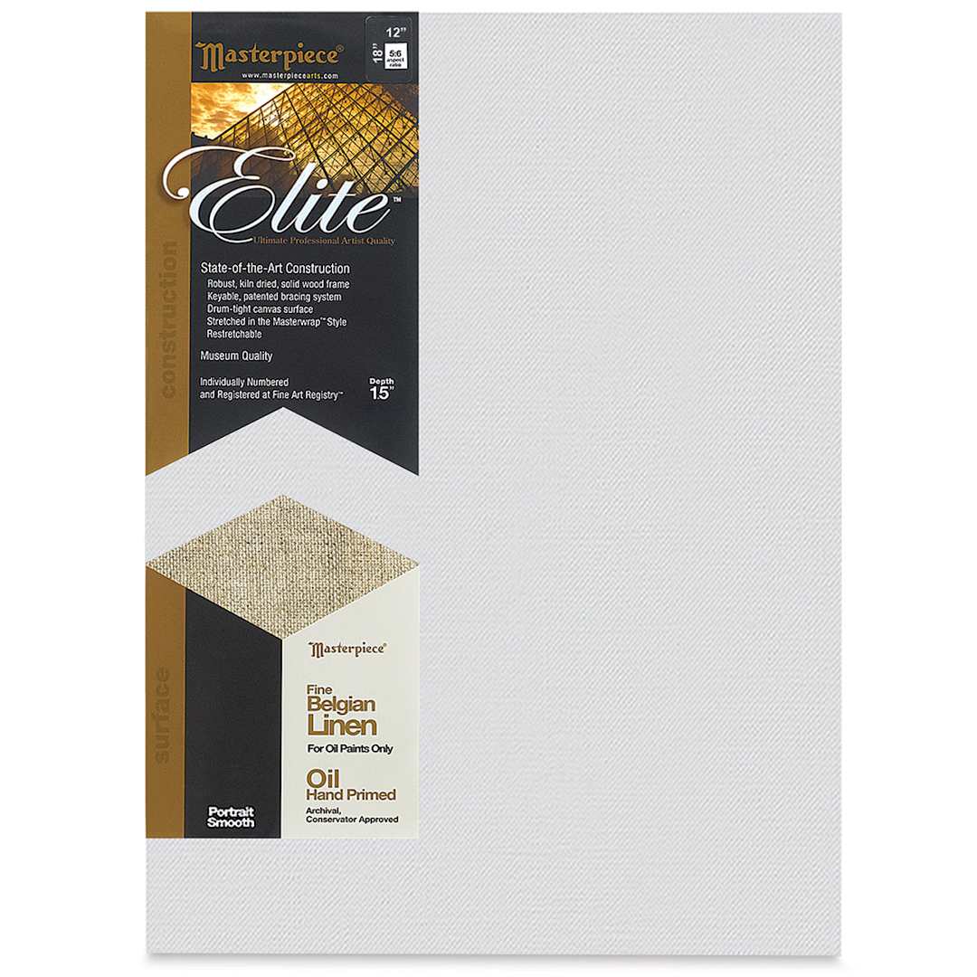 Open in modal - Masterpiece Elite Portrait Smooth Canvas - 12" x 18", Oil Primed