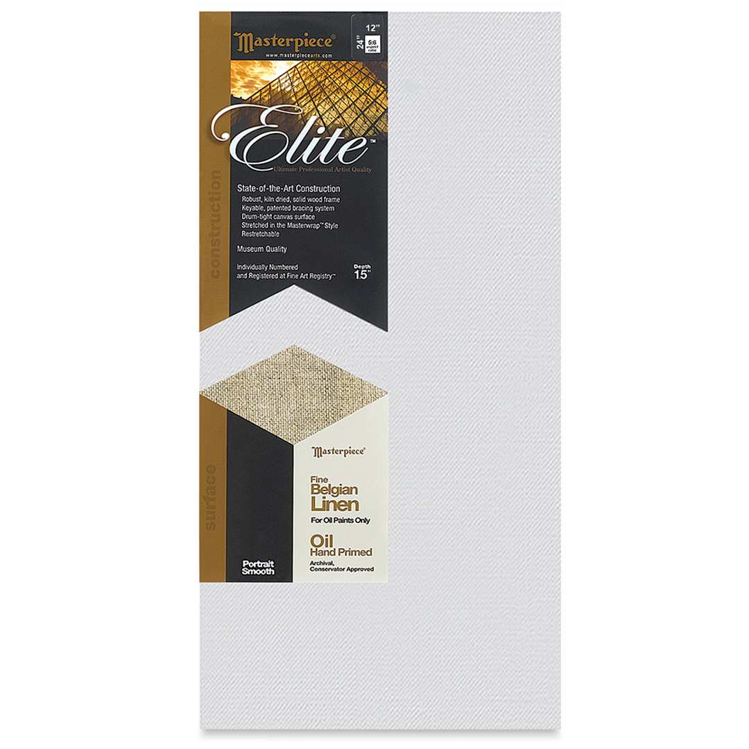 Open in modal - Masterpiece Elite Portrait Smooth Canvas - 12" x 24", Oil Primed