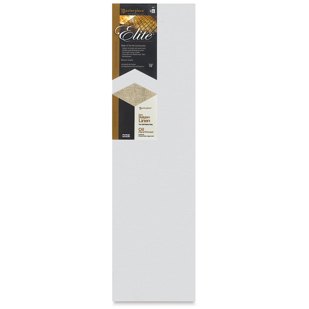 Open in modal - Masterpiece Elite Portrait Smooth Canvas - 12" x 48", Oil Primed