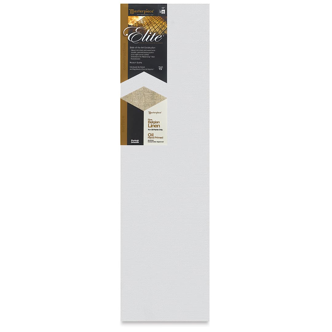 Open in modal - Masterpiece Elite Portrait Smooth Canvas - 12" x 60", Oil Primed