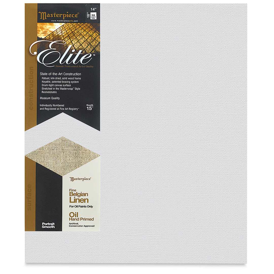 Open in modal - Masterpiece Elite Portrait Smooth Canvas - 14" x 18", Oil Primed