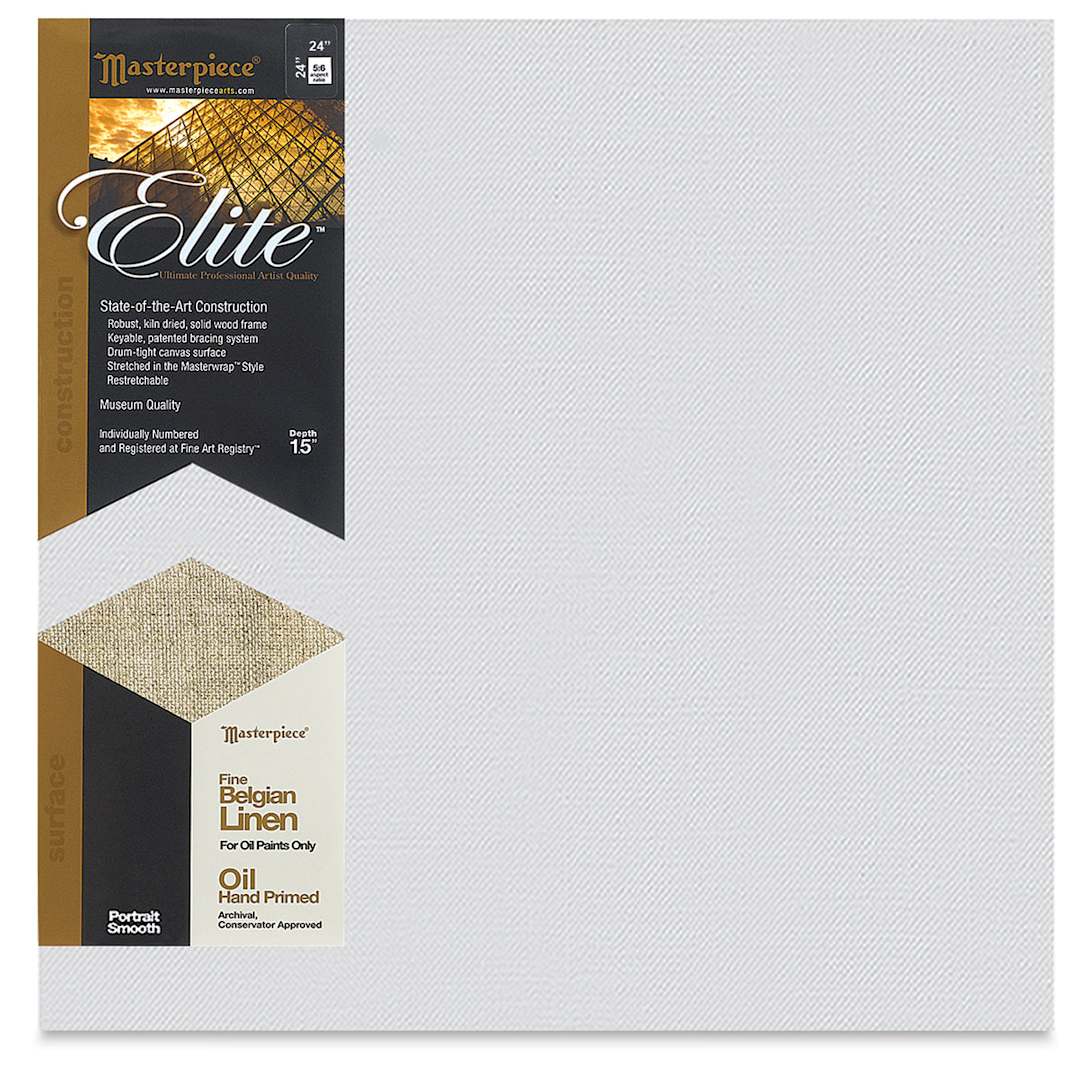 Open in modal - Masterpiece Elite Portrait Smooth Canvas - 24" x 24", Oil Primed