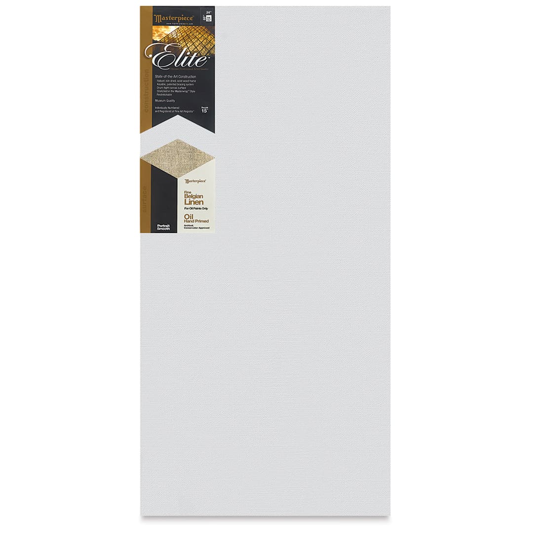 Open in modal - Masterpiece Elite Portrait Smooth Canvas - 24" x 60", Oil Primed