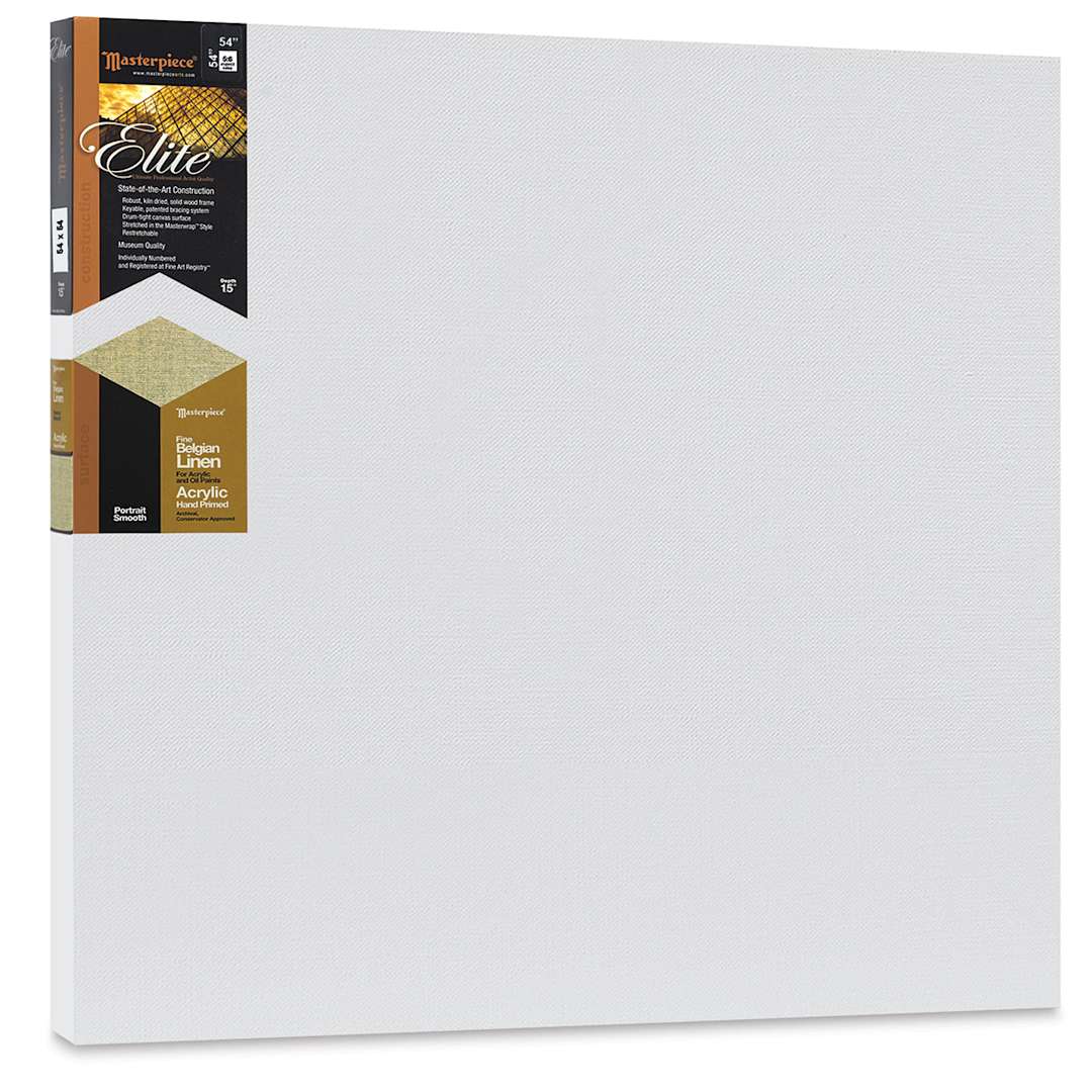 Open in modal - Masterpiece Elite Portrait Smooth Canvas - 54" x 54", Acrylic Primed