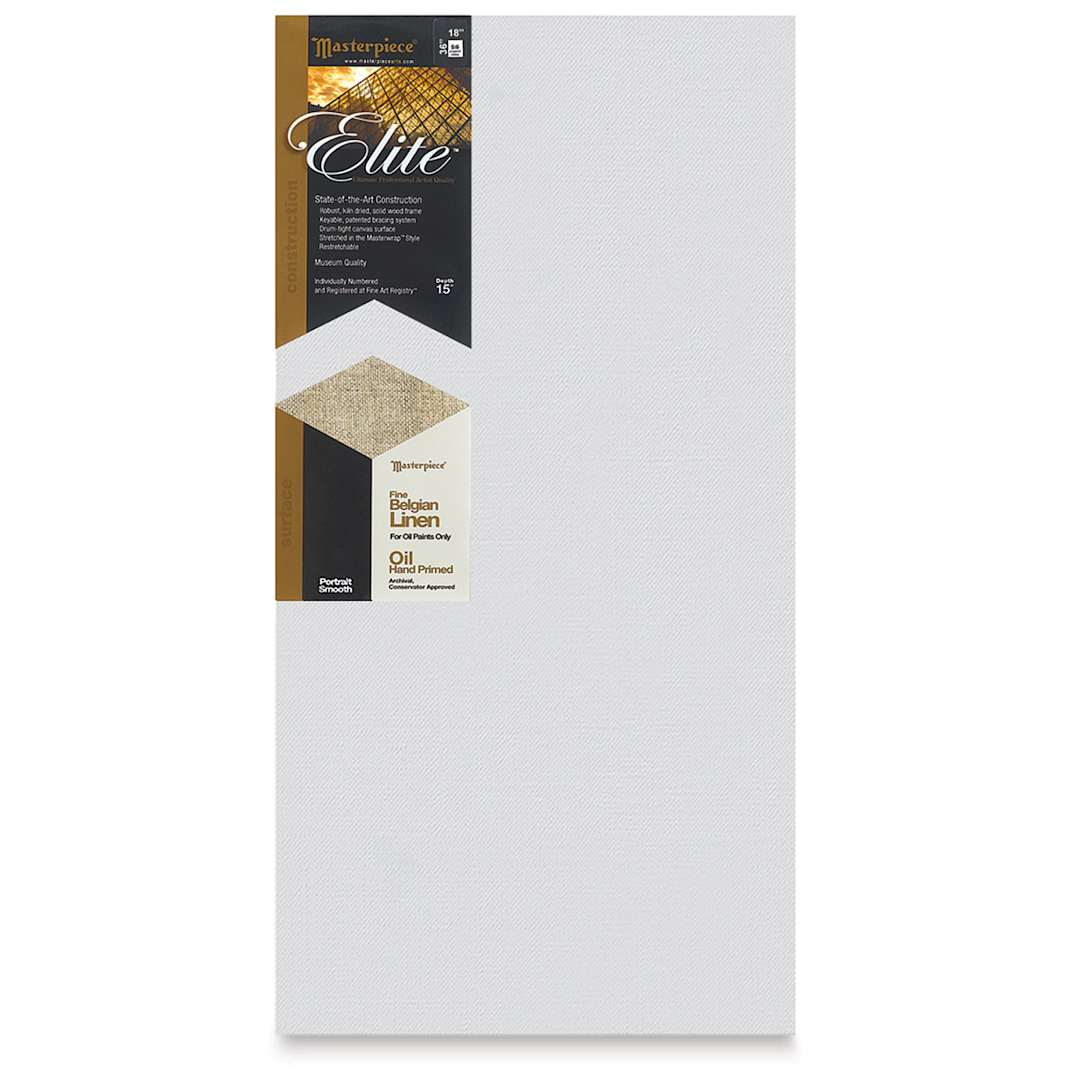 Open in modal - Masterpiece Elite Portrait Smooth Canvas - 18" x 36", Oil Primed