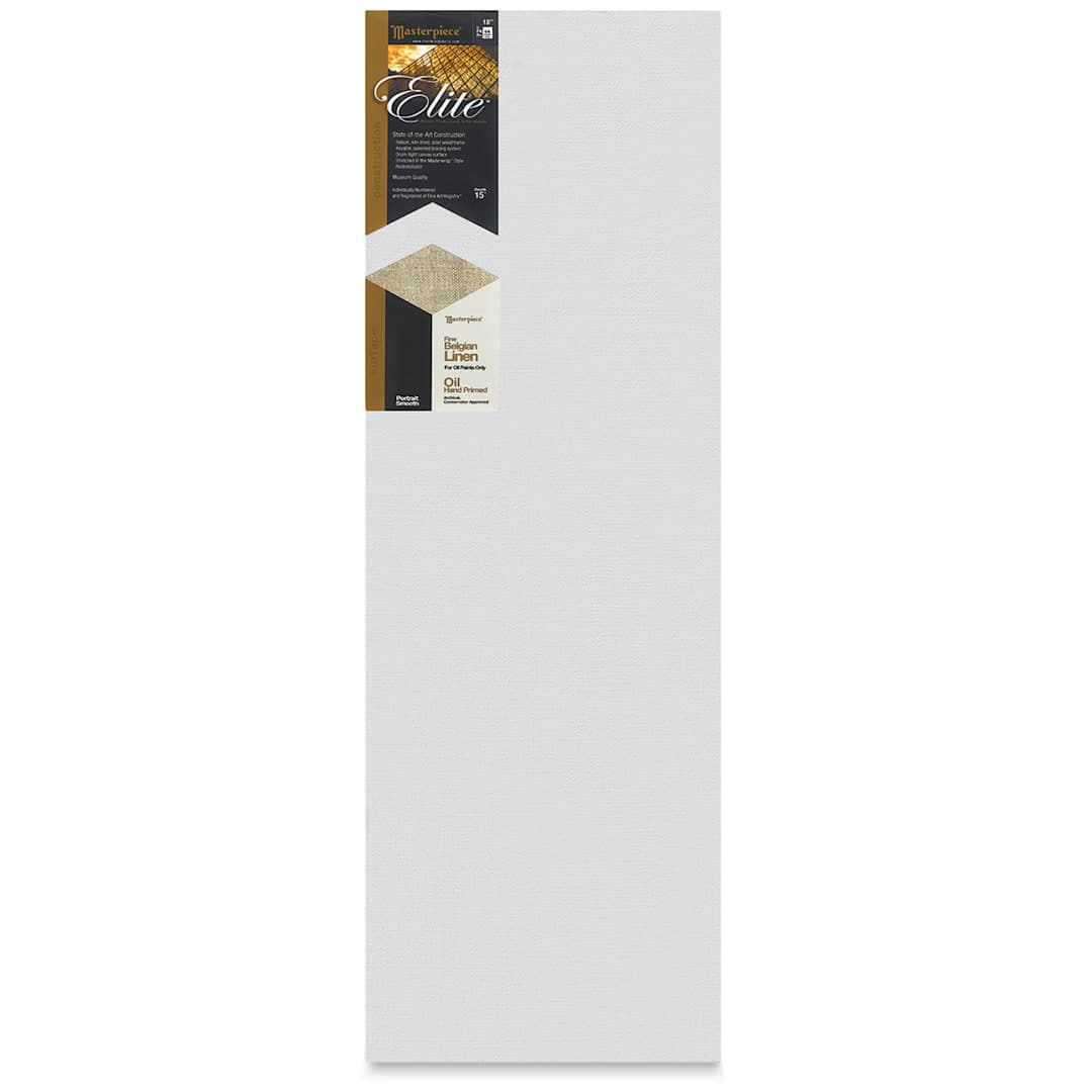 Open in modal - Masterpiece Elite Portrait Smooth Canvas - 18" x 72", Oil Primed