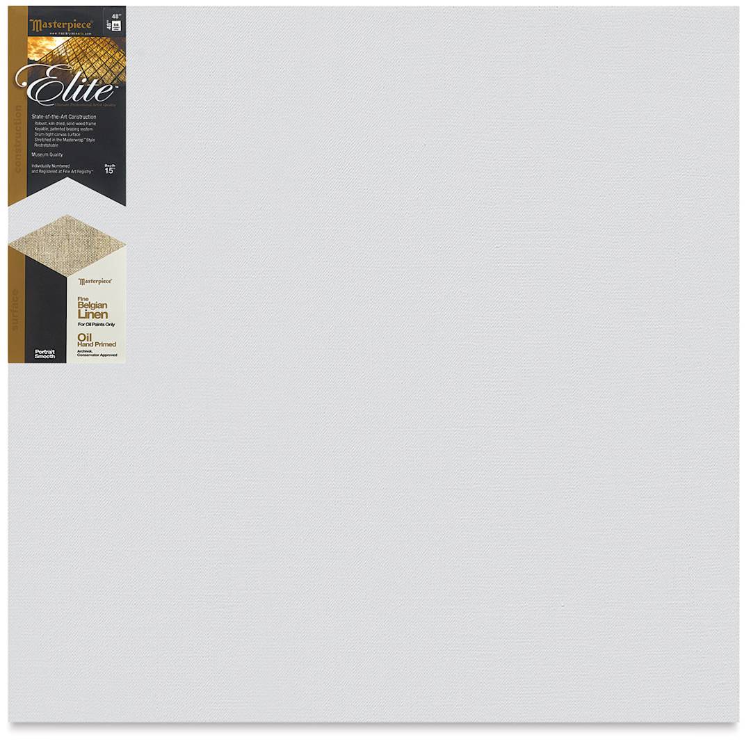 Open in modal - Masterpiece Elite Portrait Smooth Canvas - 48" x 48", Oil Primed