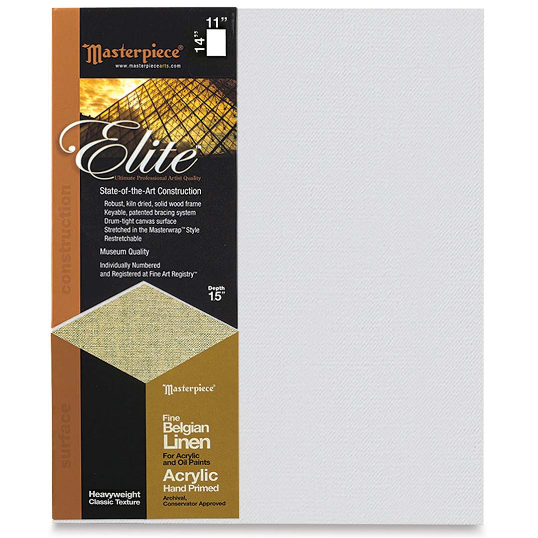 Open in modal - Masterpiece Elite Heavyweight Canvas - 11" x 14", Acrylic Primed