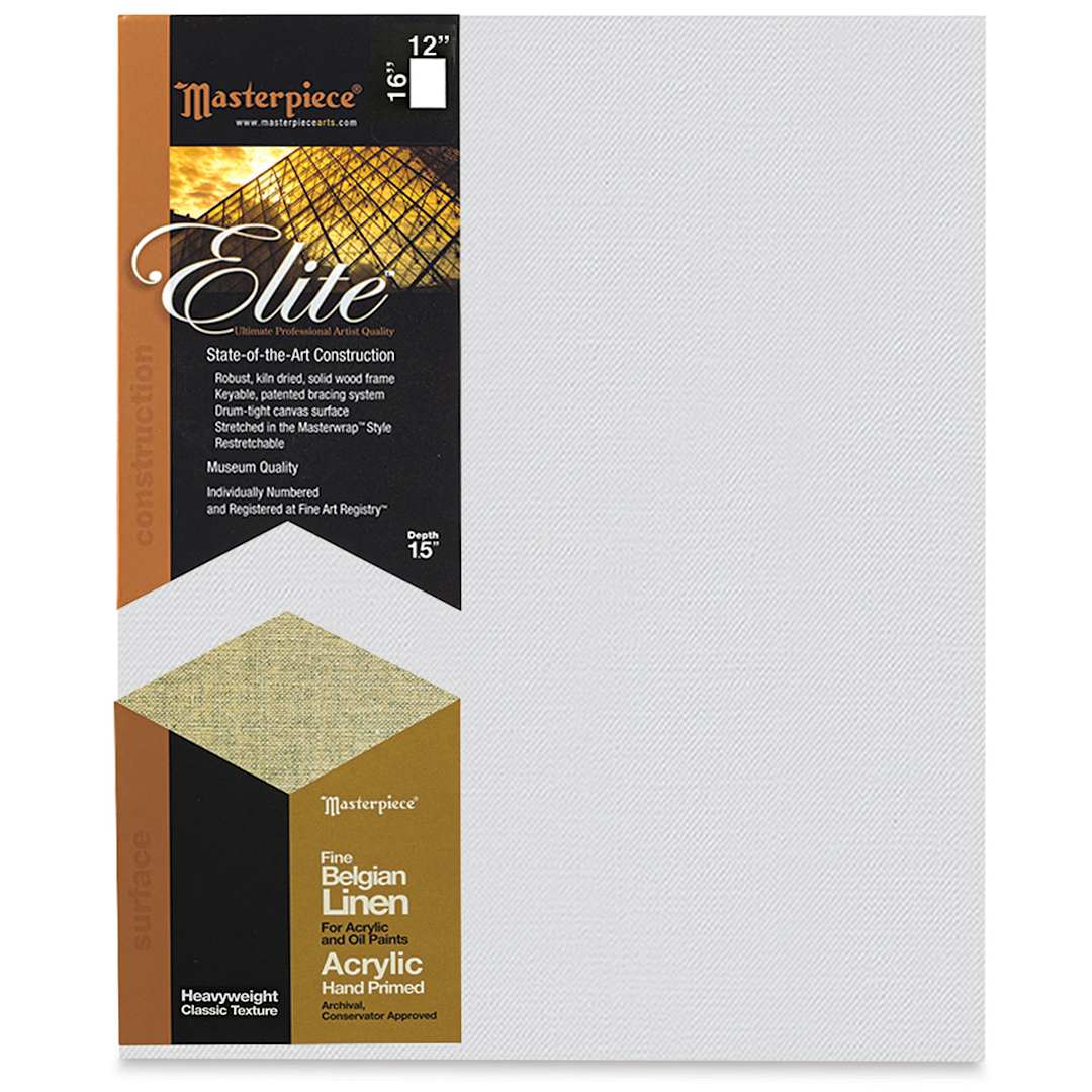 Open in modal - Masterpiece Elite Heavyweight Canvas - 12" x 16", Acrylic Primed
