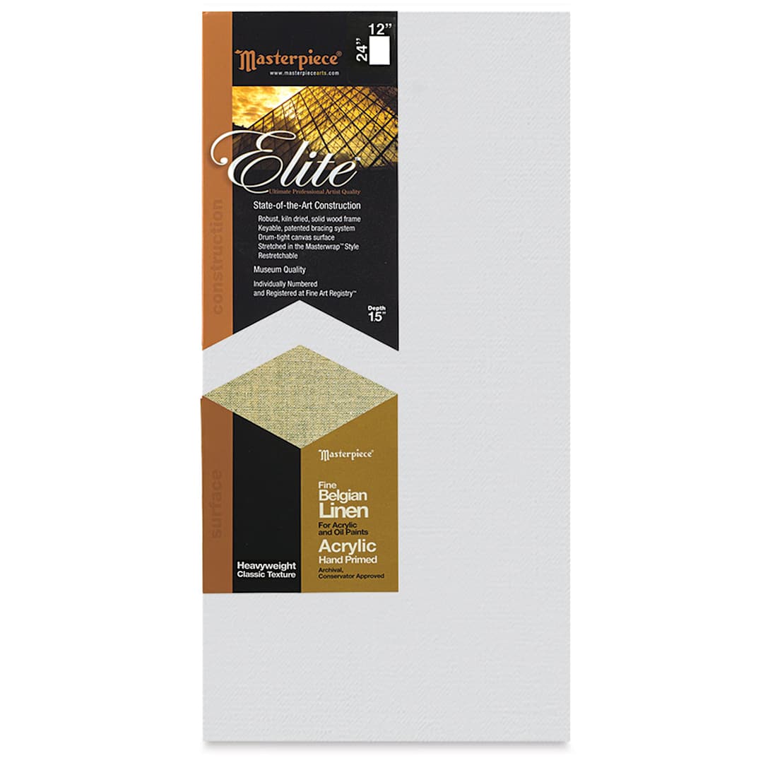 Open in modal - Masterpiece Elite Heavyweight Canvas - 12" x 24", Acrylic Primed