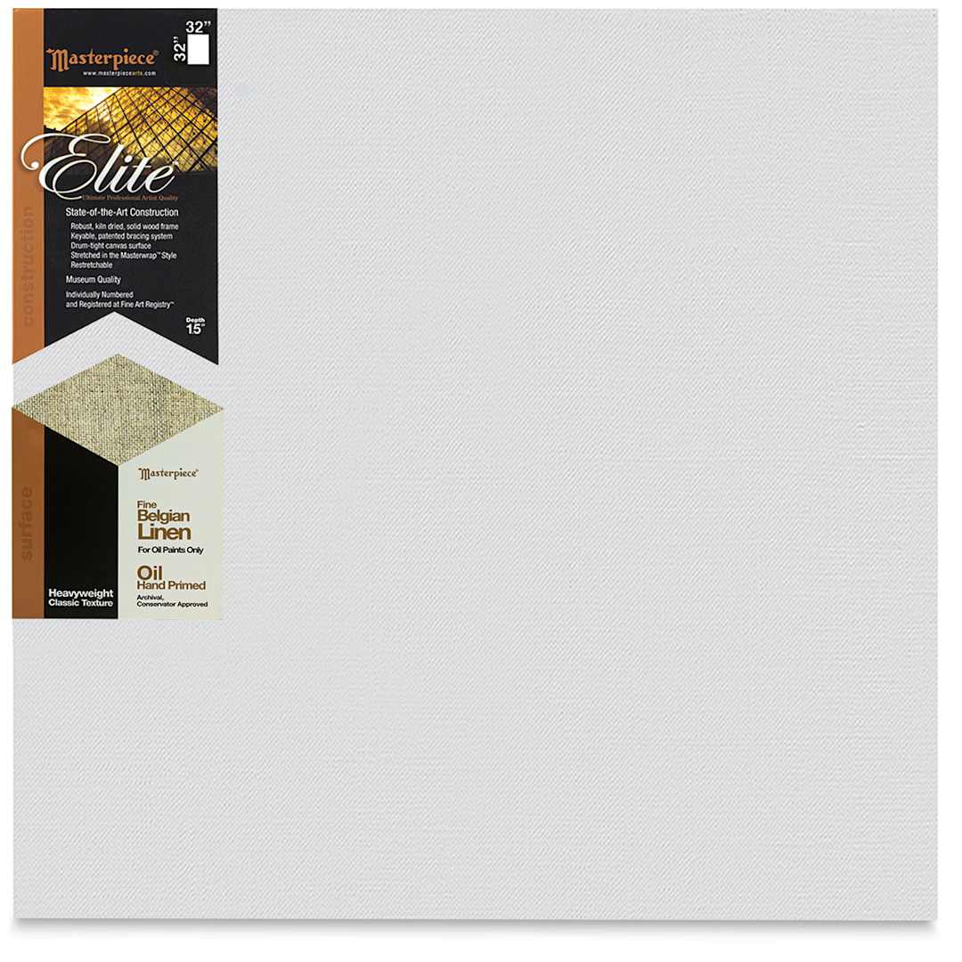 Open in modal - Masterpiece Elite Heavyweight Canvas - 32" x 32", Oil Primed